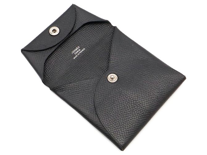 Hermès Hermes Bastia Münzbeutel Schwarz - Ansicht 6