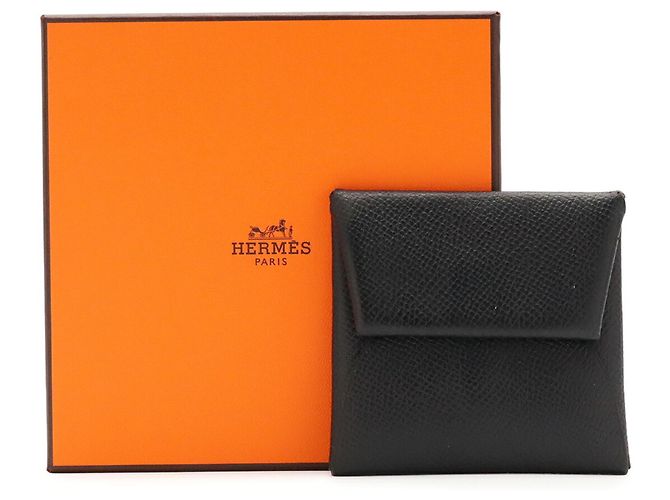 Hermès Hermes Bastia Münzbeutel Schwarz - Ansicht 8