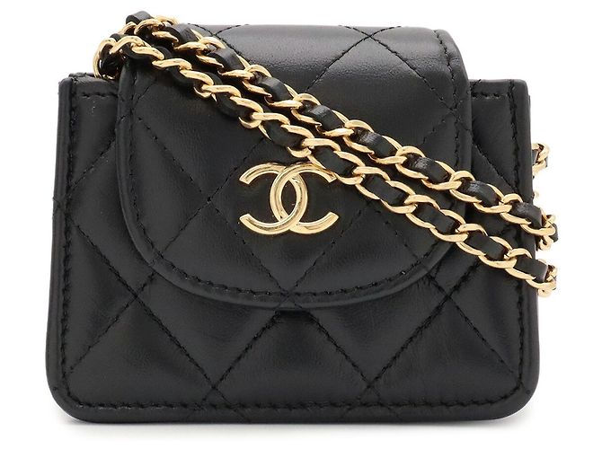 Bolso de hombro con cadena Chanel Matelassé Negro - vista 2