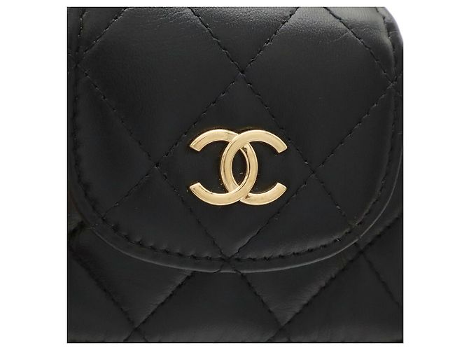 Bolso de hombro con cadena Chanel Matelassé Negro - vista 6