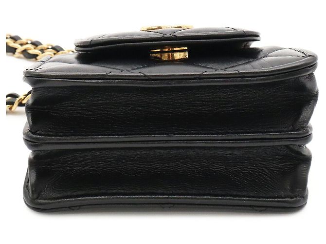 Bolso de hombro con cadena Chanel Matelassé Negro - vista 7