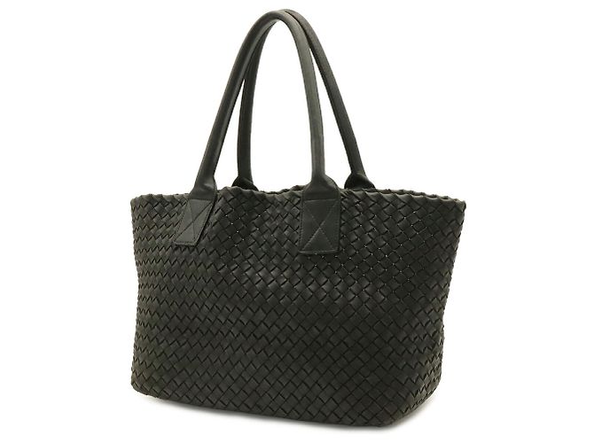 Borsa Tote Cabas PM Intrecciato Bottega Veneta Nero - vista 4