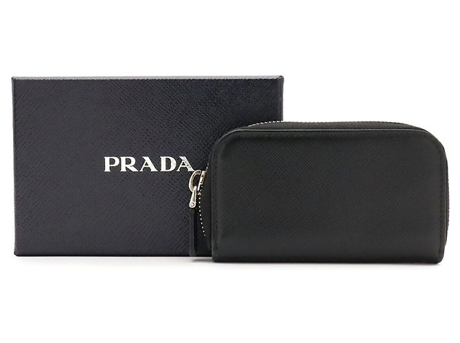 Prada Saffiano Leather Keycase Black - view 10