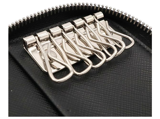Prada Saffiano Leather Keycase Black - view 8