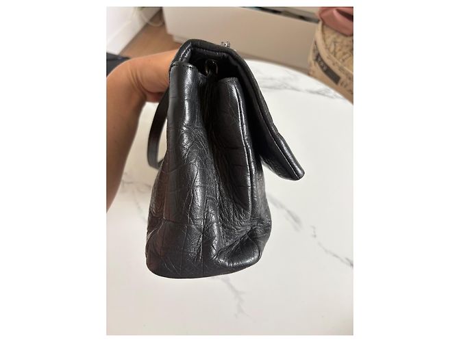 Autre Marque Borsa a tracolla Saint Laurent West Hollywood in pelle nera effetto coccodrillo Nero - vista 3