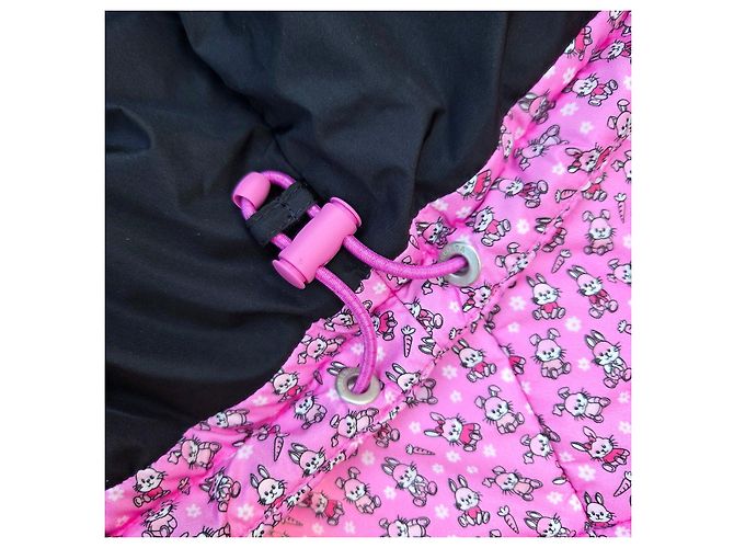 Casaco acolchoado Balenciaga rosa estampado coelho - vista 11