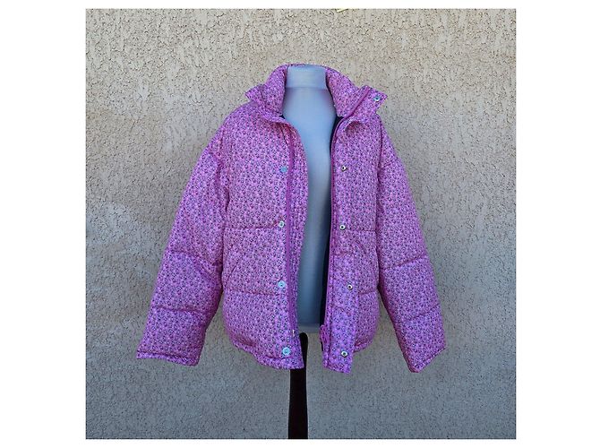Casaco acolchoado Balenciaga rosa estampado coelho - vista 7