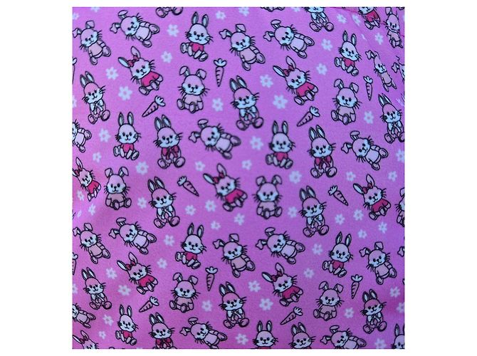 Casaco acolchoado Balenciaga rosa estampado coelho - vista 9