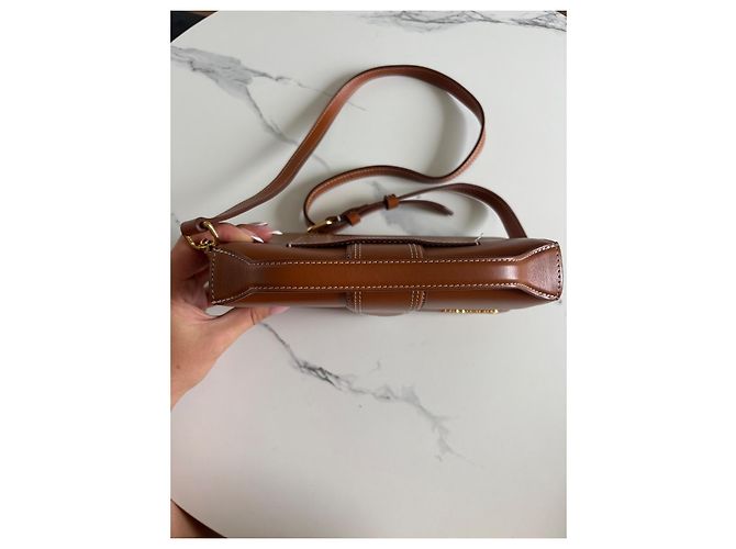 Jacquemus Borsa Le Grand Bambino in pelle marrone - vista 2