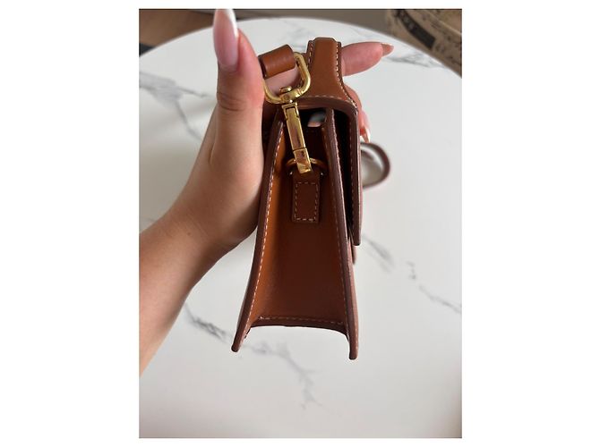 Jacquemus Borsa Le Grand Bambino in pelle marrone - vista 4
