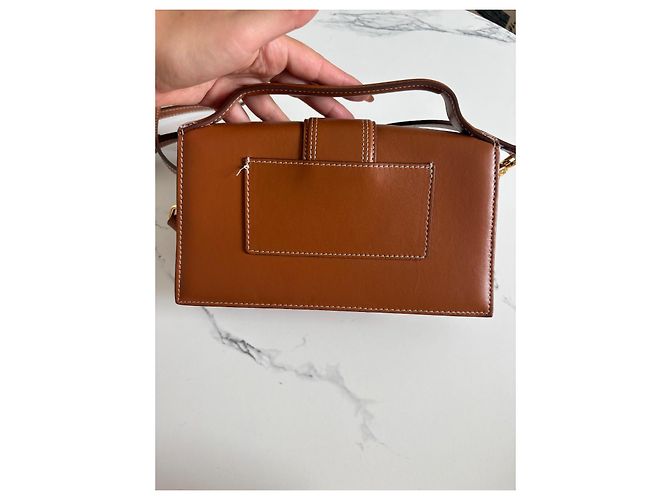 Jacquemus Borsa Le Grand Bambino in pelle marrone - vista 6