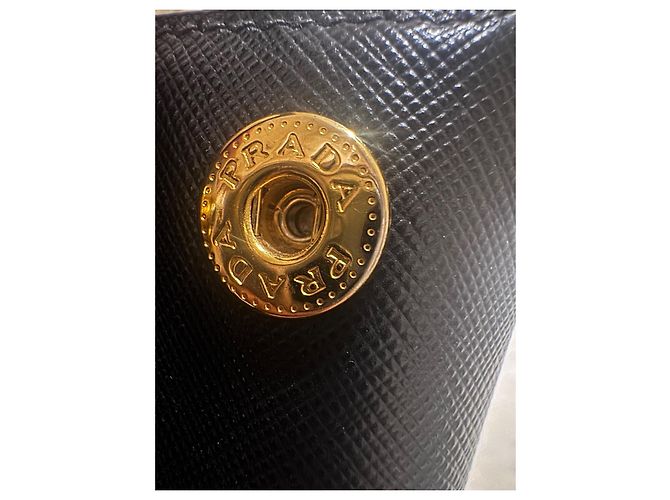 Borsa Prada Galleria in pelle Saffiano Nera Nero - vista 11