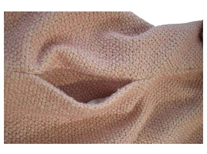 Timeless Chanel 00A Abrigo Largo Bouclé Rosa - vista 15