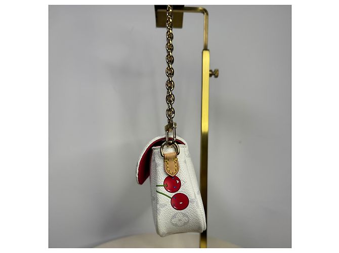 Louis Vuitton Ivy Pochette Cherry Blossom Weiß Rot Monogramm - Ansicht 6