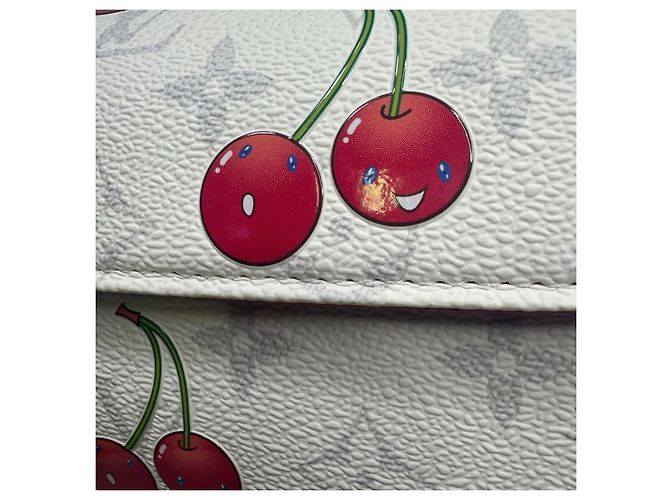 Louis Vuitton Ivy Pochette Cherry Blossom Weiß Rot Monogramm - Ansicht 7
