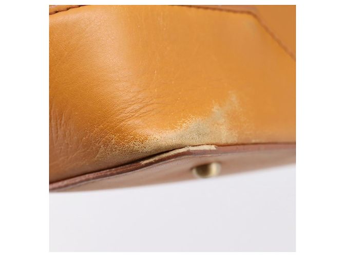 Borsa a mano BURBERRY in pelle marrone e oro autentica ep16062 D'oro - vista 10