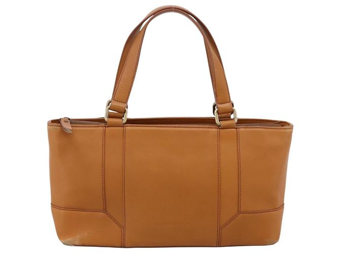 Borsa a mano BURBERRY in pelle marrone e oro autentica ep16062 D'oro - vista 13