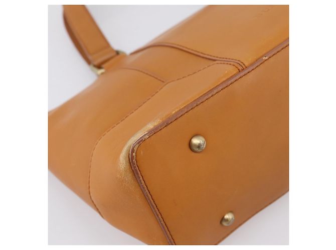 Borsa a mano BURBERRY in pelle marrone e oro autentica ep16062 D'oro - vista 15