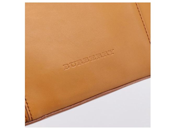 Borsa a mano BURBERRY in pelle marrone e oro autentica ep16062 D'oro - vista 18