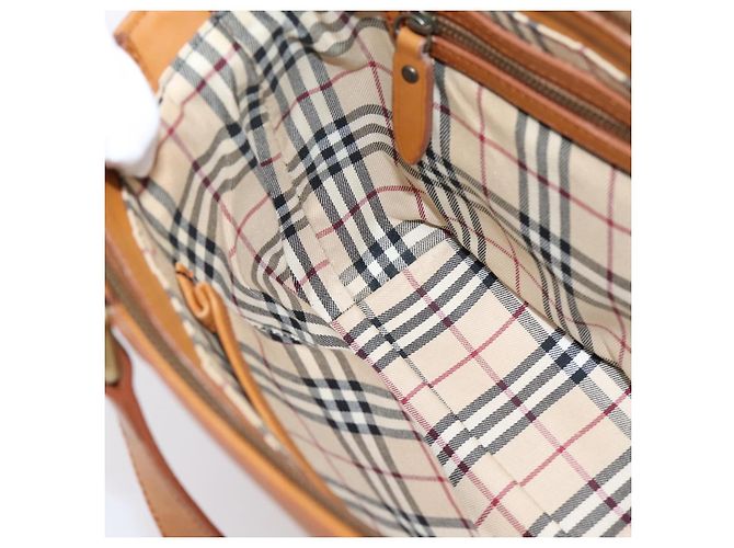 Borsa a mano BURBERRY in pelle marrone e oro autentica ep16062 D'oro - vista 21