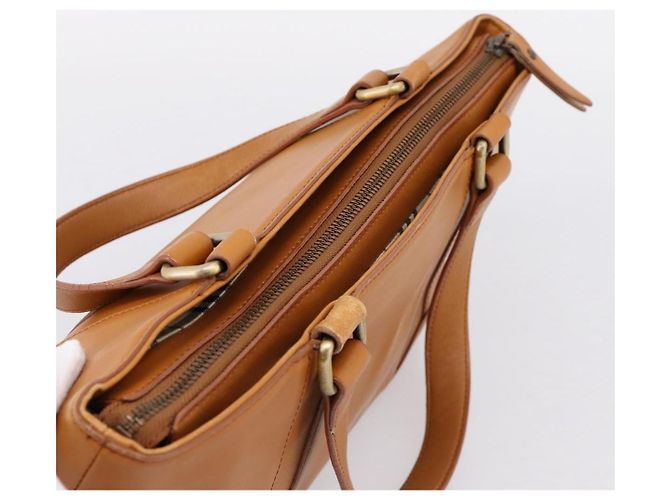 Borsa a mano BURBERRY in pelle marrone e oro autentica ep16062 D'oro - vista 6