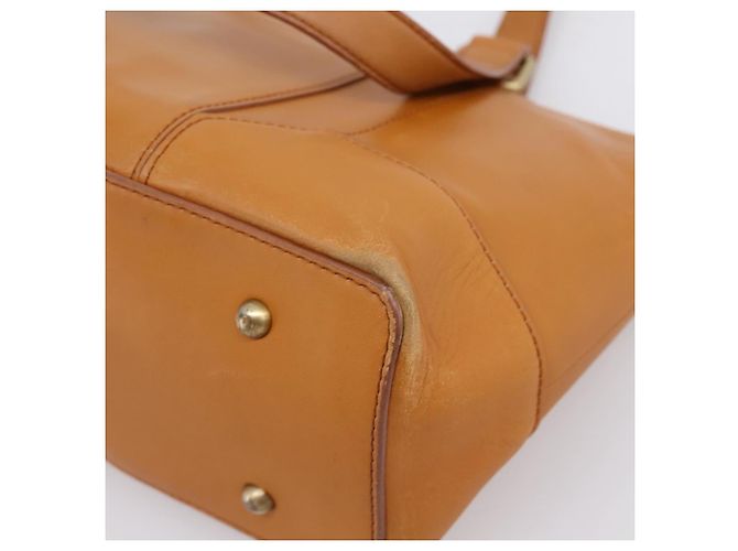 Borsa a mano BURBERRY in pelle marrone e oro autentica ep16062 D'oro - vista 9