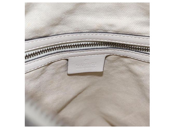 Borsa a tracolla GUCCI GG Marmont in pelle 2way White Gold 247185 Auth 201371A Bianco D'oro - vista 26