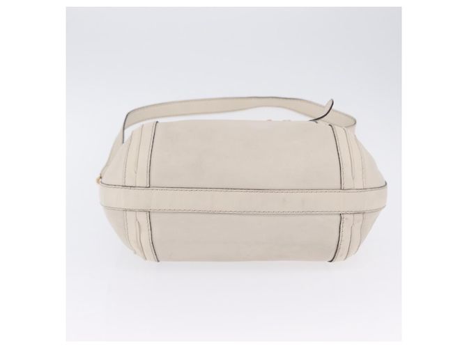 Borsa a tracolla GUCCI GG Marmont in pelle 2way White Gold 247185 Auth 201371A Bianco D'oro - vista 6