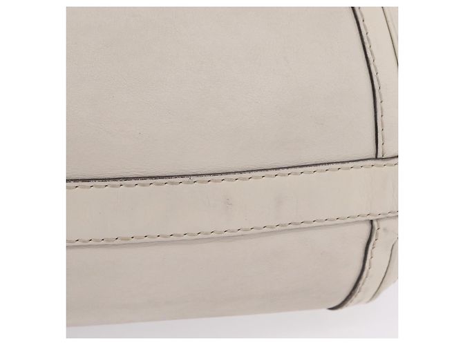 Borsa a tracolla GUCCI GG Marmont in pelle 2way White Gold 247185 Auth 201371A Bianco D'oro - vista 7