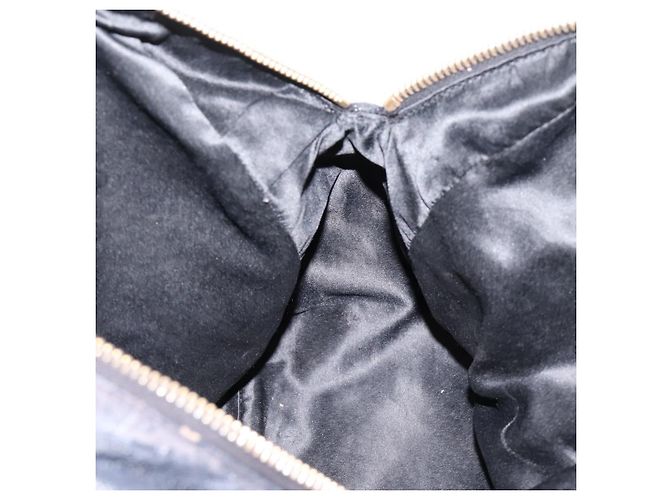 Bolsa Miu Miu em couro preto e dourado Auth 206226 - vista 36