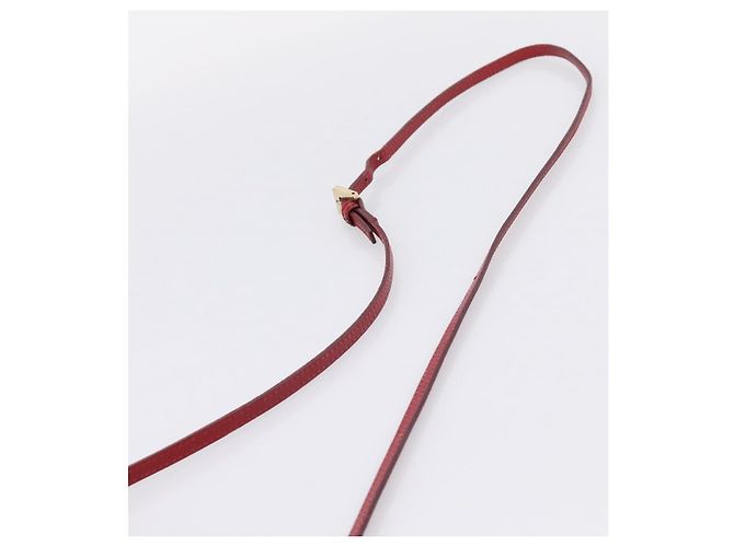 Borsa a tracolla FENDI Zucchino Canvas Mamma Baguette Rosso Oro 8BT075 Auth 206235 D'oro - vista 14