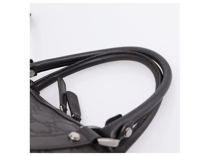 Borsa GUCCI GG Canvas Guccissima in Pelle 2way Outlet Marrone 341503 Auth ep15925 Argento - vista 14