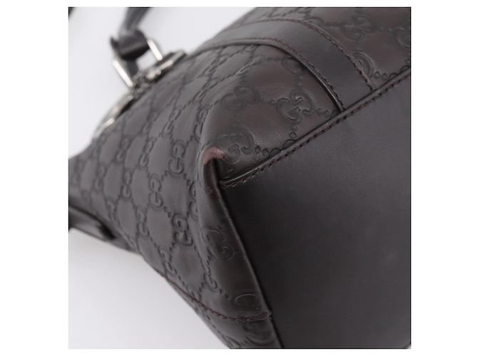 Borsa GUCCI GG Canvas Guccissima in Pelle 2way Outlet Marrone 341503 Auth ep15925 Argento - vista 16