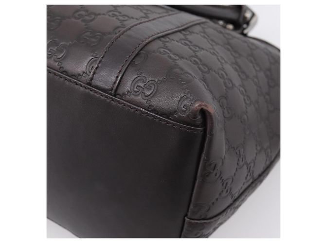 Borsa GUCCI GG Canvas Guccissima in Pelle 2way Outlet Marrone 341503 Auth ep15925 Argento - vista 17
