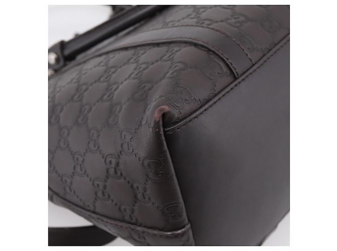 Borsa GUCCI GG Canvas Guccissima in Pelle 2way Outlet Marrone 341503 Auth ep15925 Argento - vista 18