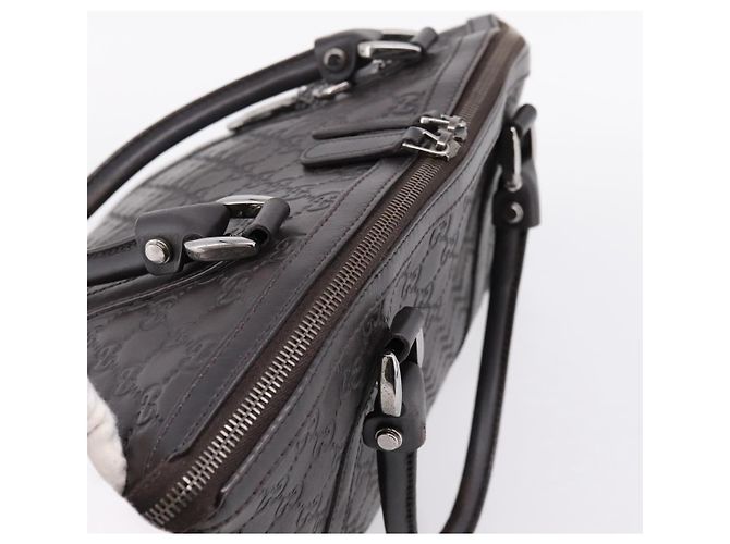 Borsa GUCCI GG Canvas Guccissima in Pelle 2way Outlet Marrone 341503 Auth ep15925 Argento - vista 6