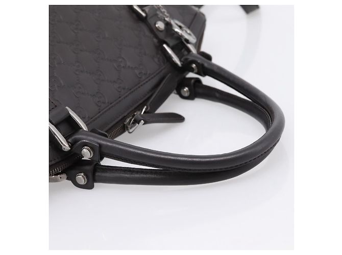 Borsa GUCCI GG Canvas Guccissima in Pelle 2way Outlet Marrone 341503 Auth ep15925 Argento - vista 7