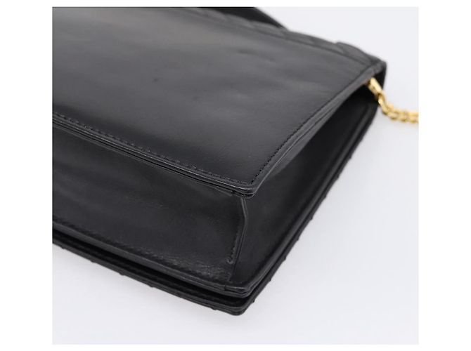 Céline Sac à main CELINE en cuir 2way Noir Doré Auth mr3033V - vue 16