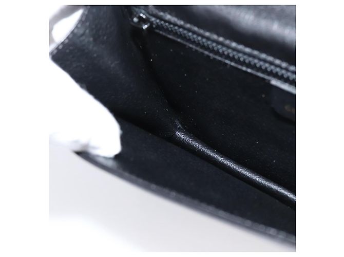 Céline Sac à main CELINE en cuir 2way Noir Doré Auth mr3033V - vue 22