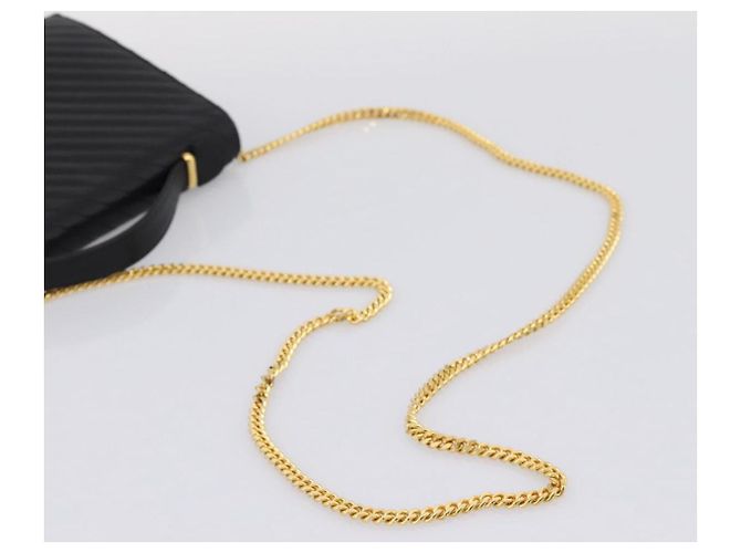 Céline Sac à main CELINE en cuir 2way Noir Doré Auth mr3033V - vue 9