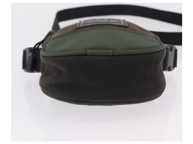 Borsa a Tracolla CHANEL Sports Line Canvas Khaki CC Auth 205131A Cachi - vista 5