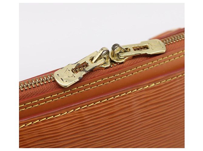 Sac à main LOUIS VUITTON Epi Sorbonne Brown M54513 LV Auth ep16216A Marron - vue 17