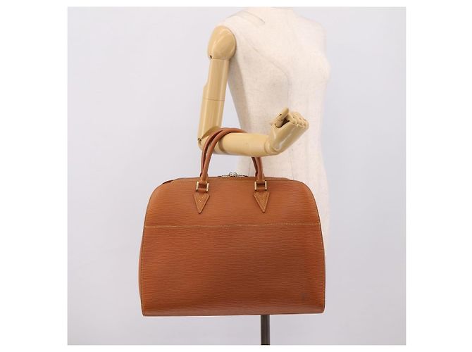 Sac à main LOUIS VUITTON Epi Sorbonne Brown M54513 LV Auth ep16216A Marron - vue 25
