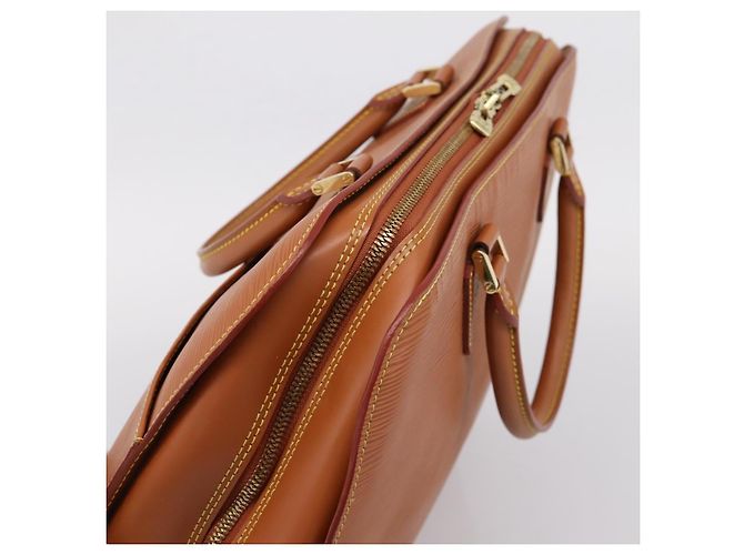 Sac à main LOUIS VUITTON Epi Sorbonne Brown M54513 LV Auth ep16216A Marron - vue 6