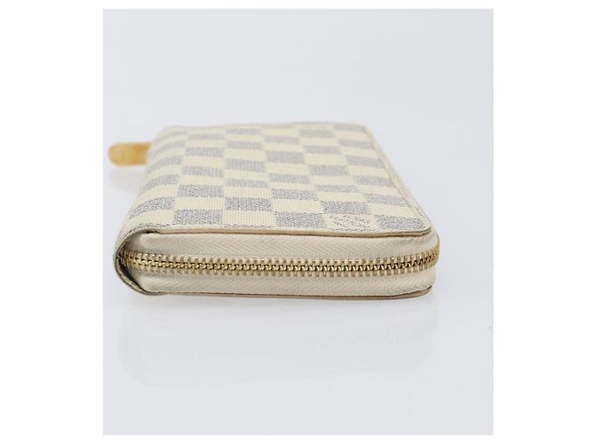 LOUIS VUITTON Damier Azur Zippy Wallet Cartera Larga N60019 LV Auth 206314 - vista 3