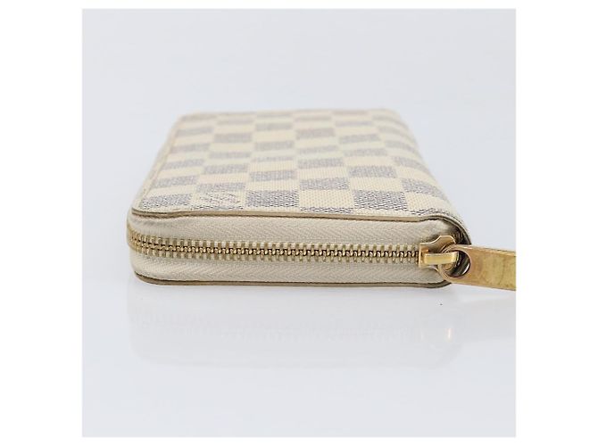 LOUIS VUITTON Damier Azur Zippy Wallet Cartera Larga N60019 LV Auth 206314 - vista 4