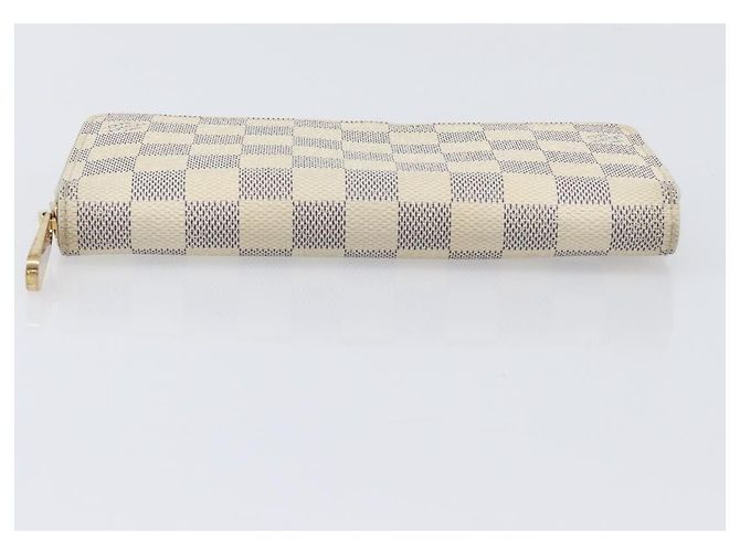 LOUIS VUITTON Damier Azur Zippy Wallet Cartera Larga N60019 LV Auth 206314 - vista 6