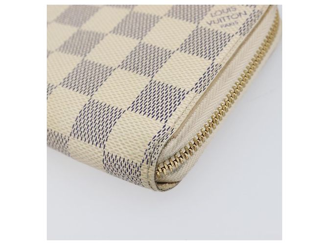 LOUIS VUITTON Damier Azur Zippy Wallet Cartera Larga N60019 LV Auth 206314 - vista 7