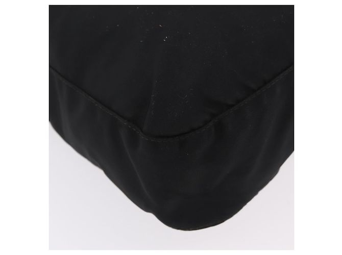 Sac à épaule PRADA Nylon Black Silver Auth mr3036A Noir Argenté - vue 19