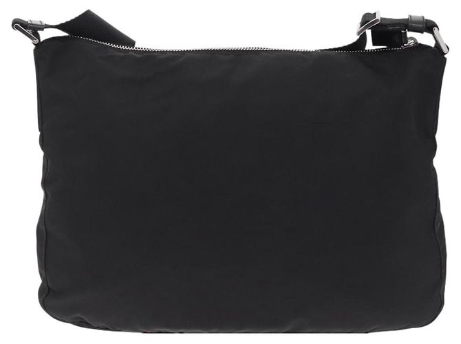 Sac à épaule PRADA Nylon Black Silver Auth mr3036A Noir Argenté - vue 2